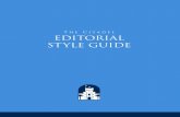 The Citadel EDITORIAL STYLE · PDF fileThe Citadel Editorial Style Guide was developed by a mix ... (Master of Science in Project ... It is located on Rutledge Avenue at the entrance