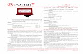 PS10 - Potter Electric Signal Company, LLC · PDF filePS10 R PRESSURE SWITCH Installation The Potter PS10 Series Pressure Actuated Switches are designed for the ... • To seal threads,