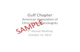 Gulf Chapter Sample Ballot - American Association of · PDF file · 2012-09-17Aug 2003–Aug 2004 Mubarak Al-Kabeer Hospital – State of Kuwait ... alfadhli2005@yahoo.com. Wasel