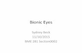 Bionic Eyes - University of Rhode · PDF fileOcumetics Bionic Lens •Goal: to eliminate glasses ad contacts forever [10] •Surgically inserted [8] –No anesthesia or overnight stay