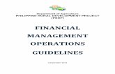 FINANCIAL MANAGEMENT OPERATIONS GUIDELINES · PDF fileput a sound management information system in place and ... Chapter 3 General Accounting Overview ... Financial Management Operations