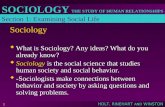 CHAPTER 1 The Sociological Point of View - SchoolNotes …new.schoolnotes.com/files/JMcCallum/PPc… · PPT file · Web view · 2011-01-26What are the differences between sociology