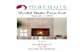 United States Price List -   · PDF fileUnited States Price List September 1 ... Front ‐ Slim ‐ Picture Frame ‐ Black 321 ... Ceramic Glass, Safety Screen, SIT Valve