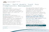 Self-Audit Tool: Complaints Management/media/Files/Corporate/general... · Web viewThe self-audit tool has been adapted from the Victorian Ombudsman’s Guide to complaint handing