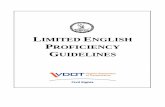 LIMITED ENGLISH PROFICIENCY · PDF fileguidance clarifies VDOT’s fulfillment of responsibilities to limited English proficient (LEP) persons, pursuant to Executive Order 13166,