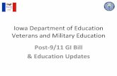 Iowa Department of Education Veterans and Military · PDF fileIowa Department of Education Veterans and Military Education ... based upon a parent’s death. ... ―On‐the Job Training