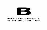 list of standards & other publications - · PDF filenon-domestic appendix b list of standards and other publications 2005 . BRITISH STANDARDS . Number Title Amended Section. BS 41: