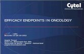 EFFICACY ENDPOINTS IN ONCOLOGY - · PDF file“Clinical Trials Enpoints for the Approval of Cancer Drugs and Biologics” Guidance for Industry ... Surrogate ‘efficacy’ endpoints