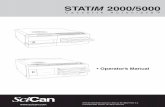 617 STATIM 2000 5000 Man - Sterilizer · PDF fileCongratulations on your selection of the STATIM Cassette Autoclave®. We are confident that you have purchased the finest equipment