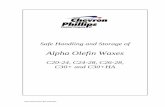 Alpha Olefin Waxes - Chevron Phillips Chemical Waxes 2013 Rev Final.… · Alpha Olefin Waxes C20-24, C24-28, ... Heat Tracing and Insulation ... D 70 Test Method for Specific Gravity