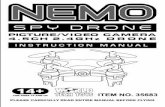 NEMO SPY DRONE MANUAL V1 - HobbyTron.com. Important Instructions This product is not a toy but a precision piece of equipment with integrated technologies of mechanics, electronic,