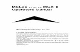 MSlog for mgxii Operator Manual - Geophysical logging ...mountsopris.com/wp3/wp-content/uploads/2014/05/MSLog_v7Operator… · Setting up the System ... compatible with most 12V or