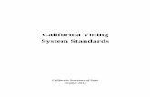 Voting System Performance Standards - Californiaadmin.cdn.sos.ca.gov/.../california-voting-system-standards.pdf · Voting System Standards Summary The Voting System Standards (Standards),