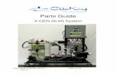 Parts Guide X-GEN 20S - ChlorKing, Inc. Rubber (Ships in 36” lengths, cut to fit) 8448K11 # Description Part Number 11 Tank and Pump for XGEN Cell (Complete, includes pump and heat