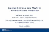Expanded Chronic Care Model in Chronic Disease · PDF fileOverview • Burden of chronic disease • Role of expanded Chronic Care Model in chronic disease prevention & health promotion