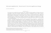 Stratospheric Aerosol Geoengineering - Alan Robockclimate.envsci.rutgers.edu/pdf/Stratospheric... · Geoengineering of the Climate System ... longest lifetime for an artificial geoengineering