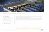 HIGH VOLTAGE LINK BOX - TE Connectivity: Connectors & · PDF file · 2017-01-14HIGH VOLTAGE LINK BOX FOR HIGH VOLTAGE CABLE SYSTEMS UP TO 245 kV • Stainless steel box • Easy installation