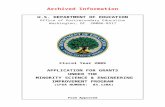 Archived FY 2009 Application Package for the Minority ... Web viewArchived Information. U.S. DEPARTMENT OF EDUCATION. Office of Postsecondary Education . Washington, DC 20006-8517.