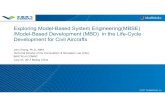Exploring Model-Based System Engineering(MBSE) /Model ... · PDF fileExploring Model-Based System Engineering(MBSE) /Model-Based Development ... MBSE –Model Based System Engineering