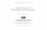 Applications of Resource Optimization in Wireless Networks22282/FULLTEXT01.pdf · Applications of Resource Optimization in Wireless Networks ... BAP Bandwidth Allocation Problem BCCH