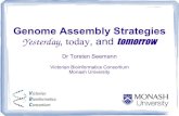 Genome Assembly Strategies - VBC | Victorian ... Assembly Strategies... · Genome Assembly Strategies Yesterday, today, ... E.coli 4.6 Mbp ... – Analyse/simplify/clean the overlap
