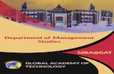 Department of Management Studies - gat.ac.in · PDF fileTechnology (GAT). The members of NEF ... It improves general awareness and communication ... writing and understanding the advanced