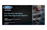 Full Electric Vehicles: Just How Big is the Niche? - Naatbattnaatbatt.org/wp-content/uploads/2016/03/Ford-Motor.pdf · Full Electric Vehicles: Just How Big is the Niche? ... • First