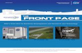 THE FRONT PAGE - NASA · PDF fileTHE FRONT PAGE KSC's front door to ... commercial operations. “In supporting these partners, ... partners in 1998, with establishment