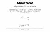 Word Pro - BEFCO Quick-Hitch Adapter C30 mower (US)pdf.germanbliss.com/QHA C30 mower (US) 11-2008.pdf · Read this manual, and the manual for your tractor, ... Operate only in daylight