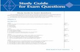 Study Guide for Exam Questions - arrl.org Radio License Manual/HRLM 3rd ed/Study...Study Guide for Exam Questions 1 ... What is the primary advantage of single sideband over FM for