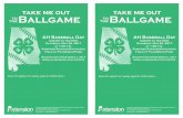 take me out Ballgame the to Ballgame - ACES.edu me out to theBallgame 4-H Baseball Day Auburn vs. Ole Miss Saturday, May 20, 2017 at 1:00 p.m. Samford Stadium-Hitchcock Field at Plainsman