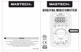 DIGITAL MULTIMETER - Mastechturkiye.commastechturkiye.com/wp-content/uploads/2016/07/MS8302E.pdf · DIGITAL MULTIMETER CAT.III 600V ... auto-ranging multimeter. This meter can measure