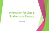 Orientation for Class 9th Students and Parents is O-Level? o Cambridge O Level ... Urdu and Pakistan Studies) Class 11 (O-Levels Year 3): ... Business Studies *Subject options may