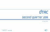 Second Quarter 2016 - listed companydtac.listedcompany.com/misc/FS/2016/20160712-dtac-conferencecall-2... · second quarter 2016 12 July 2016 ... – MNP campaigns – pre-to-post