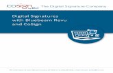 Digital Signatures with Bluebeam Revu and CoSign - … Signatures with Bluebeam Revu and CoSign . 2 ARX | 855 Folsom St ... Sign the document by either clicking the signature field