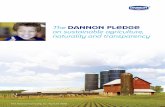 The dannon pledge on sustainable agriculture, naturality ... · PDF fileThe dannon pledge on sustainable agriculture, naturality and transparency ... We pledge Sustainable ... dairy