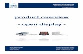 product overview - open display - · PDF fileproduct overview - open display - ... and malls. Three different ... Buzzer: 105 dB Battery life: 3 years Battery: CR2 Stretch cable length: