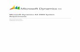 Microsoft Dynamics AX 2009 System Requirements Dynamics AX Microsoft Dynamics AX 2009 System Requirements 5 authentication. For more information about how to set up this configuration,