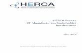 HERCA Report CT Manufacturers Stakeholder Involvement - HERCA COCIR/CT... · HERCA Report CT Manufacturers Stakeholder Involvement Nov. 2017 This document was approved by the Board
