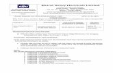 TENDER ENQUIRY NO: BHEL/PSNR/SCP/RD/E- 2505  · PDF fileBharat Heavy Electricals Limited ... ( Control Fluid ) ... Of rating suitable to Pump above quantity and pressure,