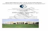 DEPARTMENT OF CIVIL ENGINEERING - · PDF fileall type of structures; ... INFLUENCE LINES: Definition of influence line for SF, Influence line for ... DEPARTMENT OF CIVIL ENGINEERING
