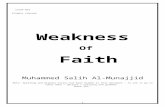Weakness of Faith - Islamwaybooks.islamway.net/2/munajjed/WeakNess_Of_Faith.doc · Web view... (peace and blessings of Allah be upon him), if he prayed a prayer, he would always do
