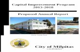Capital Improvement Program 2013-2018 Proposed  · PDF fileCapital Improvement Program 2013-2018 Proposed Annual Report City of Milpitas CALIFORNIA Alviso Adobe Park