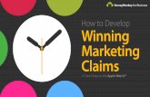 How to Develop Winning Marketing Claims - SurveyMonkey · PDF fileHow to Develop Winning Marketing Claims A Case Study on the Apple Watch ... • We compared two of Apple’s® marketing