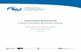 Local Content Requirements - pics.uvic.capics.uvic.ca/.../WP_Local_Content_Requirements_December2010.pdf · Local Content Requirements in British Columbia’s Wind Power Industry