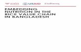 Embedding Nutrition in the RVC in Bangladesh - · PDF fileValue Chain in Bangladesh: ... As part of this assignment, Dalberg also oversaw extensive market research across the rice