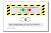 SCHOOL EMERGENCY RESPONSE PLAN - Toronto · PDF fileThe School Emergency Response Plan is intended to provide School Administrators ... Emergency School Closure, ... Pandemic Preparedness