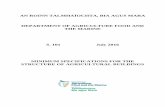DEPARTMENT OF AGRICULTURE AND FOOD · PDF filedepartment of agriculture food and the marine s. 101 july 2016 minimum specifications for the ... a.4 steel frame with steel truss roof