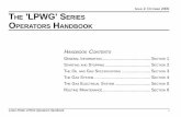 ISSUE CTOBER THE 'LPWG' SERIES OPERATORS HANDBOOK PETTER LPWG... · user should consult the local Lister-Petter ... LPW and LPWS Operators Handbook, ... Press and hold the low oil