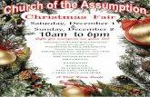 £ Christmas Fair Saturday, December 1 Sunday, December …assumption-westport.org/xmasfairposter12.pdf · THEME BASKETS SILENT AUCTION Religious Education Families PRE-OWNED JEWELRY